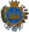 Mao Mahon escudo del ayuntamiento capital de Menorca, Islas Baleares Meidterraneo ocidental España 