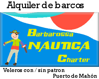 Charter, alquiler de barcos para cruceros por el area de Menorca, alquiler de veleros por dias o semana