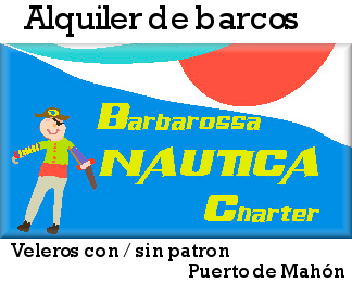 Alquiler de barcos, con o sin capitan, operando desde el Puerto de Mahn, en la Isla de Menorca